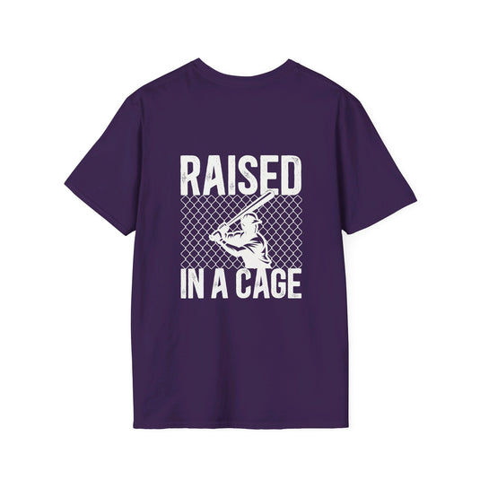 Raised in a Cage Baseball Unisex Adult T-Shirt