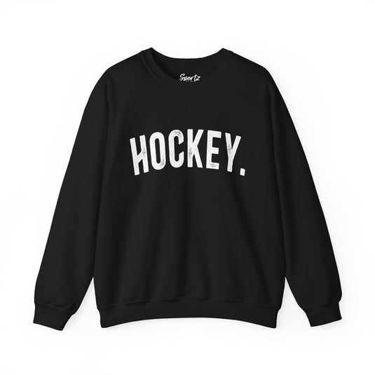 Rustic Design Hockey Adult Unisex Crewneck Sweatshirt