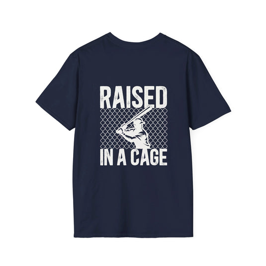 Raised in a Cage Baseball Unisex Adult T-Shirt