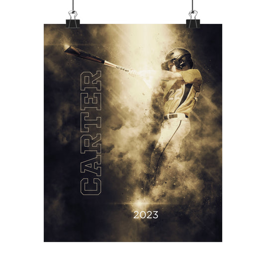 Matte Vertical Poster w/Smoke Effect