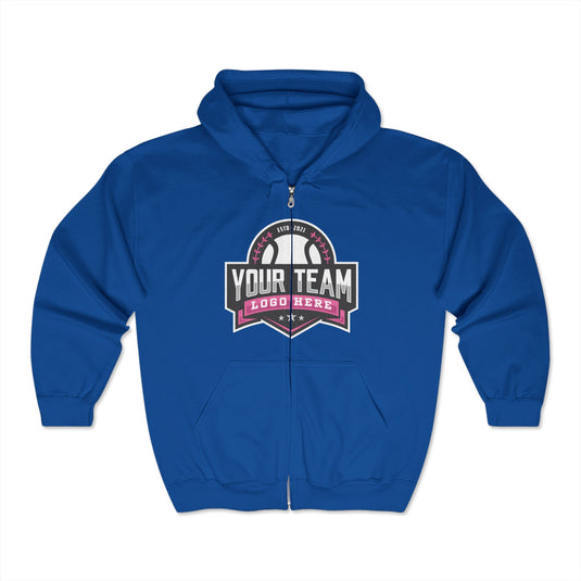 Unisex Adult Full Zip Hooded Sweatshirt - DTG