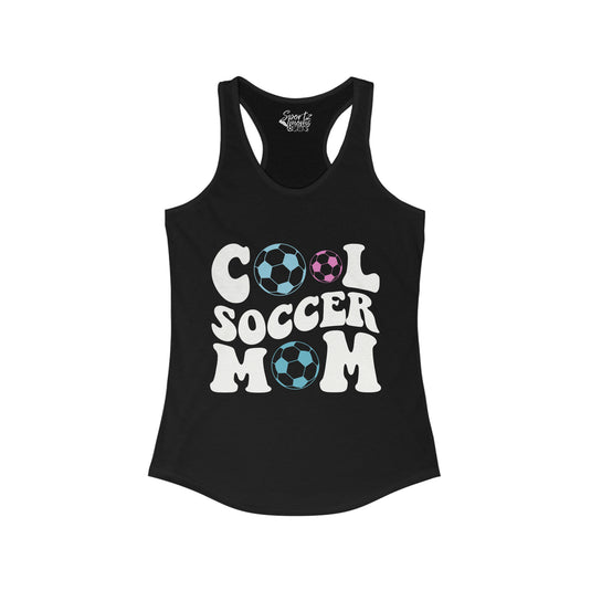 Cool Soccer Mom Adult Women's Racerback Tank