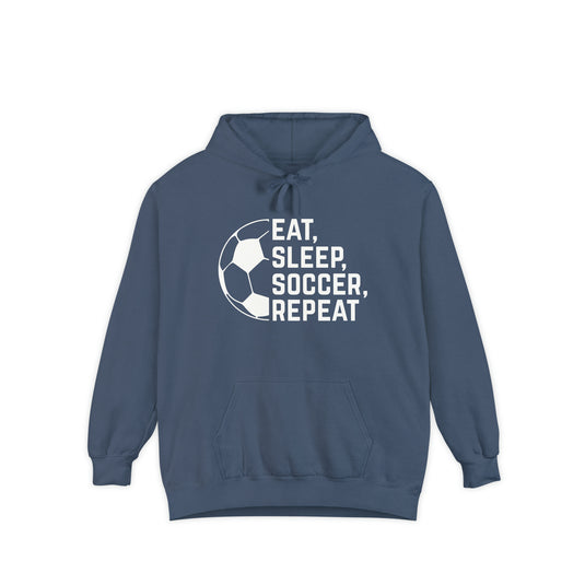 Eat Sleep Soccer Repeat Adult Unisex Premium Hooded Sweatshirt