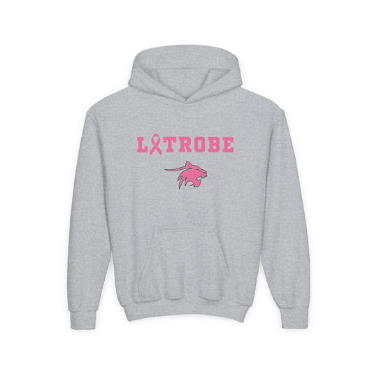 Latrobe Boys Soccer Unisex Youth Hooded Sweatshirt - Cancer Design