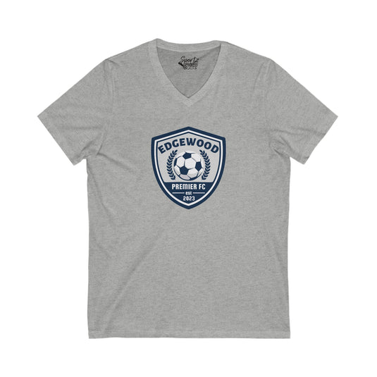 Edgewood Premier FC Unisex Adult Women's V-Neck T-Shirt