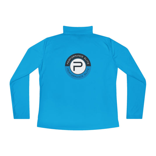 Performance Elite Women's Long Sleeve Quarter-Zip Pullover w/Front & Back Logo