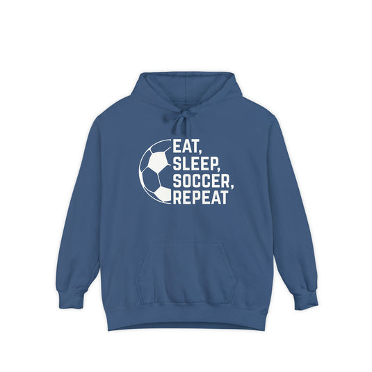 Eat Sleep Soccer Repeat Adult Unisex Premium Hooded Sweatshirt