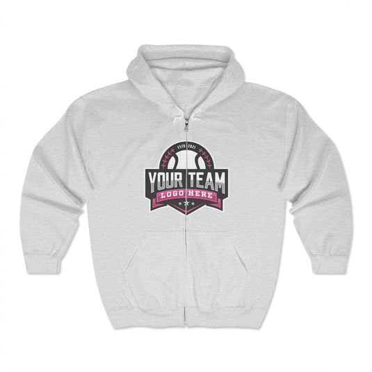 Unisex Adult Full Zip Hooded Sweatshirt - DTG