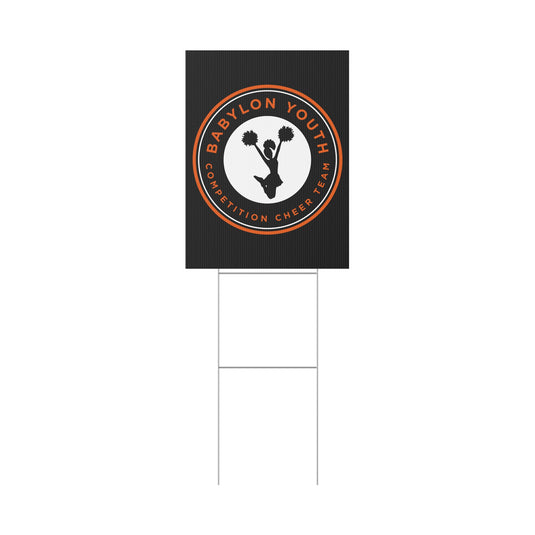 Babylon Youth Competition Cheerleading Plastic Yard Sign