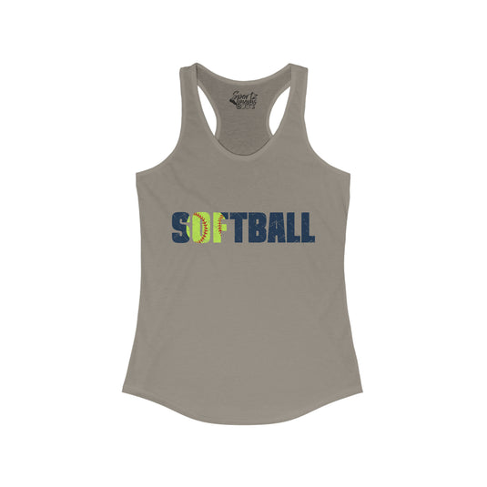 Softball Adult Women's Racerback Tank