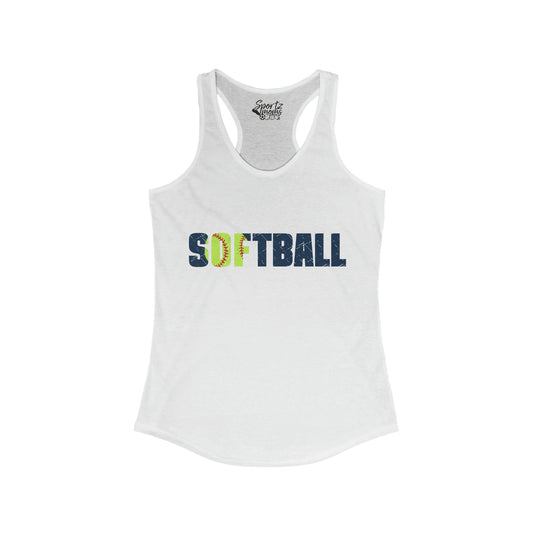 Softball Adult Women's Racerback Tank