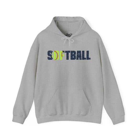 Softball Adult Unisex Hooded Sweatshirt