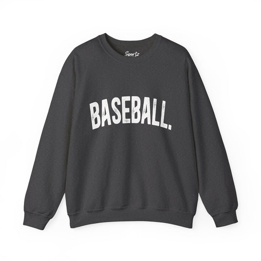 Rustic Design Baseball Adult Unisex Crewneck Sweatshirt
