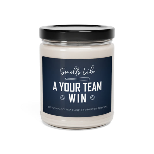 Smells Like a "Your Team" Win 9 oz Scented Soy Candle - 5 scents to choose from