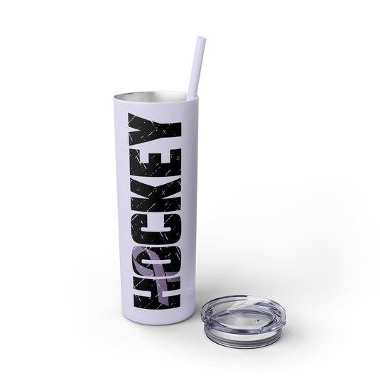 Cancer Ribbon Pick Your Sport 20oz Skinny Tumbler with Straw