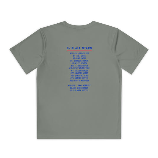 Valley Little League Baseball Unisex Youth Short Sleeve Competitor Moisture Wicking T-Shirt - District Champions