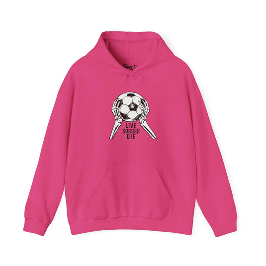 Live Soccer Die Adult Unisex Hooded Sweatshirt