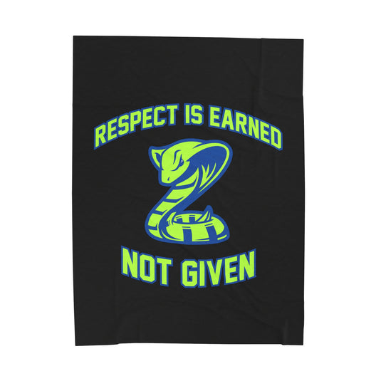 Court House Cobras Velveteen Plush Blanket - Respect Design