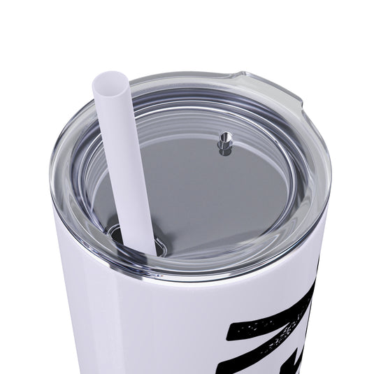 Rustic Design Hockey 20oz Skinny Tumbler with Straw in Matte or Glossy