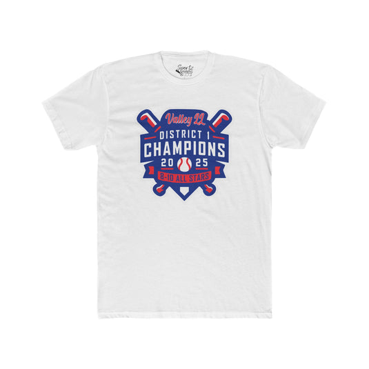 Valley Little League Baseball Men's Adult T-Shirt - District Champions