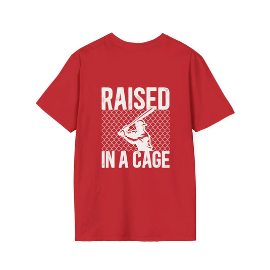 Raised in a Cage Baseball Unisex Adult T-Shirt