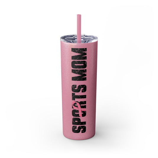 Cancer Ribbon Pick Your Sport 20oz Skinny Tumbler with Straw