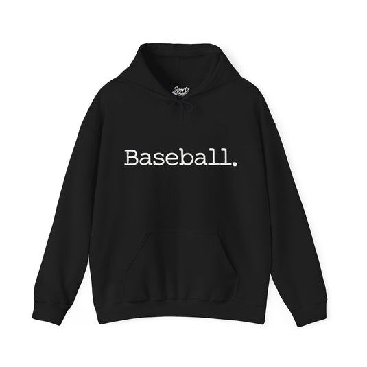 Typewriter Design Baseball Adult Unisex Hooded Sweatshirt