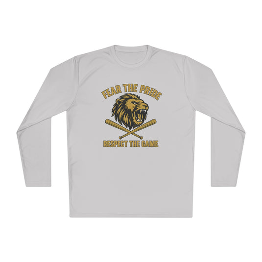 FEBA Lions Baseball Unisex Adult Long Sleeve Competitor Moisture Wicking Shirt