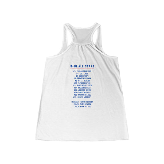 Valley Little League Baseball Women's Flowy Racerback Tank - District Champions