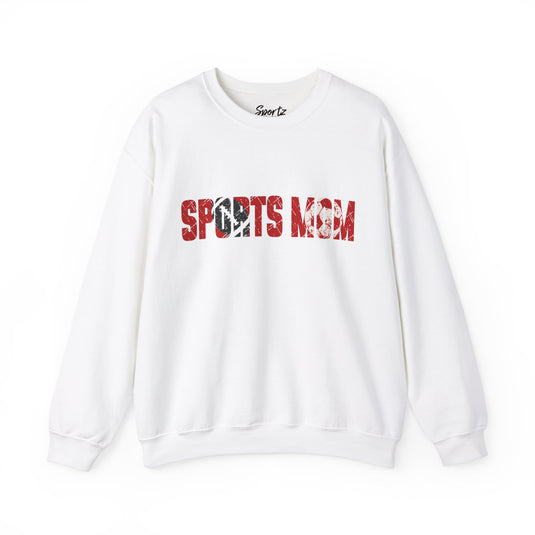 Sports Mom w/Football & Soccer Ball Adult Unisex Crewneck Sweatshirt