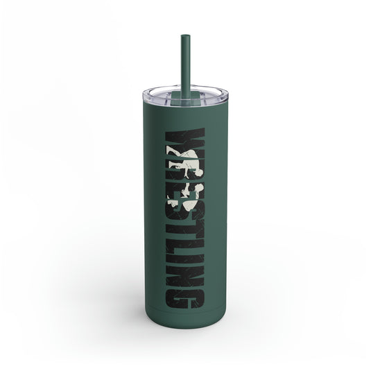 Wrestling 20oz Skinny Matte Tumbler