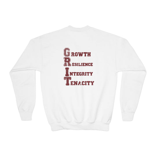 Southern Grit Unisex Youth Crewneck Sweatshirt w/Both Logos