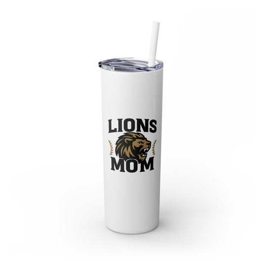 FEBA Lions Baseball Skinny Tumbler with Straw 20oz