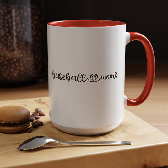 Cancer Collection Pick Your Sport Mom Ribbon & Heart 11oz Accent Mug