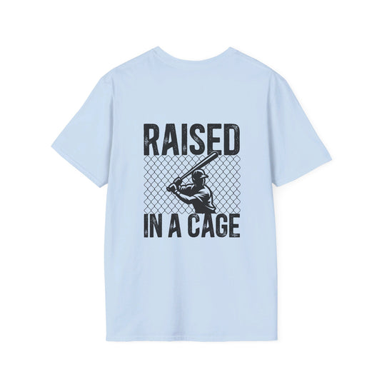 Raised in a Cage Baseball Unisex Adult T-Shirt