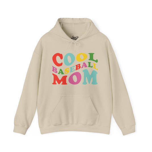 Cool Baseball Mom Adult Unisex Hooded Sweatshirt