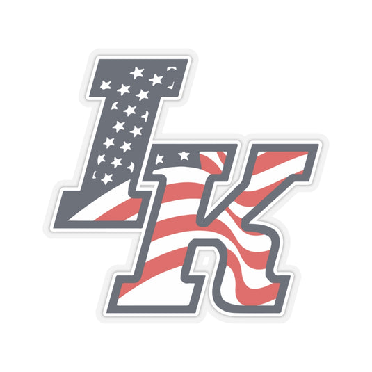 Iron Knights Kiss-Cut Sticker w/Flag Design