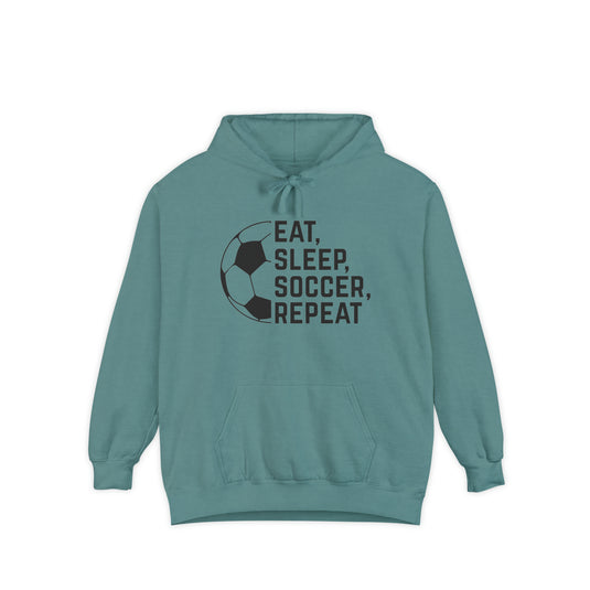 Eat Sleep Soccer Repeat Adult Unisex Premium Hooded Sweatshirt