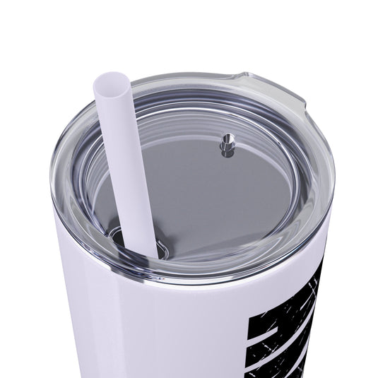 Gymnastics 20oz Skinny Tumbler with Straw w/Custom Name