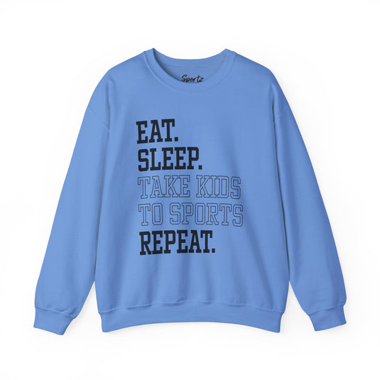 Eat Sleep Take Kids To Sports Repeat Adult Unisex Crewneck Sweatshirt