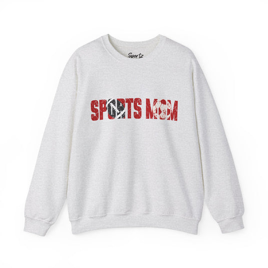 Sports Mom w/Football & Soccer Ball Adult Unisex Crewneck Sweatshirt
