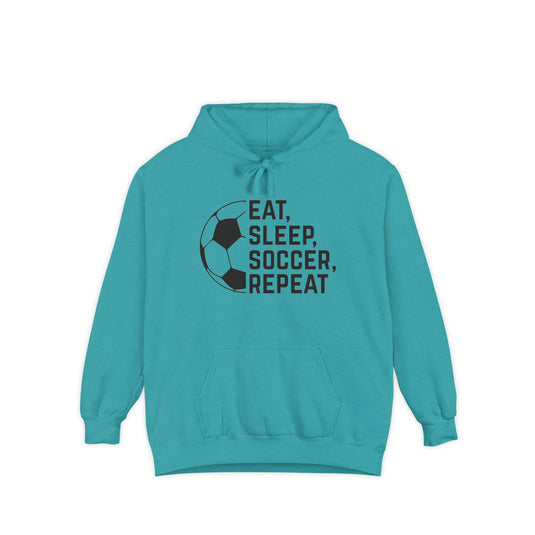 Eat Sleep Soccer Repeat Adult Unisex Premium Hooded Sweatshirt