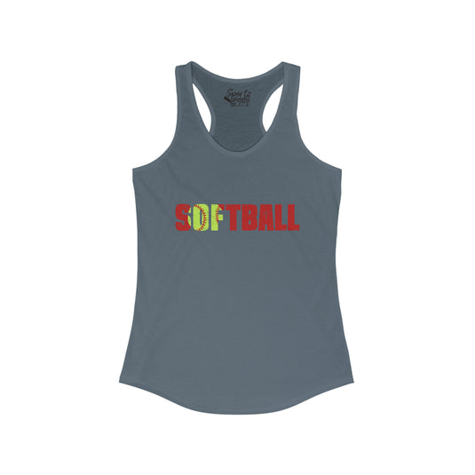 Softball Adult Women's Racerback Tank