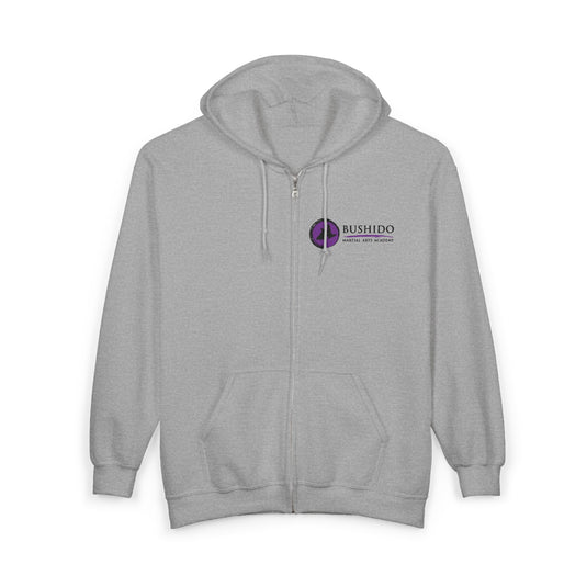 Bushido Martial Arts Academy Adult Unisex Full Zip Hooded Sweatshirt