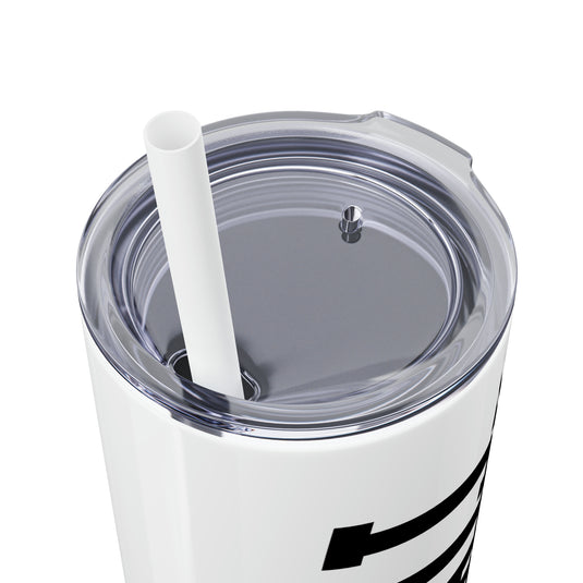 Tall Design Baseball 20oz Skinny Tumbler with Straw in Matte or Glossy