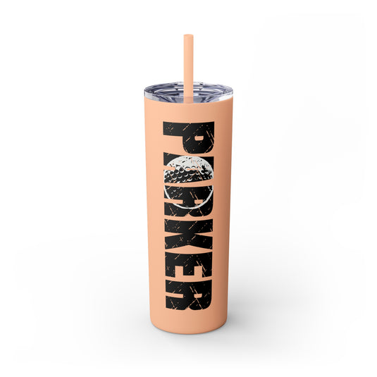 Golf 20oz Skinny Tumbler with Straw w/Custom Name