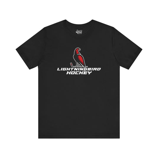 Wheeling Lightningbirds Unisex Adult Mid-Level T-Shirt - Hockey Design