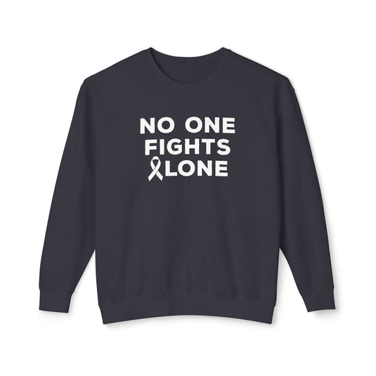 No One Fights Alone Adult Unisex Premium Crewneck Sweatshirt