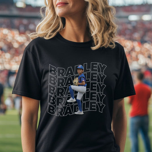 Picture Wavy Name Design - Unisex Adult T-Shirt