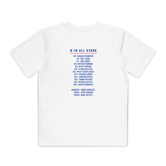 Valley Little League Baseball Unisex Youth Short Sleeve Competitor Moisture Wicking T-Shirt - District Champions